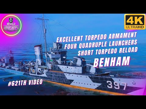Destroyer BENHAM: ONE of the BEST - World of WARSHIPS #wows #worldofwarships #gaming