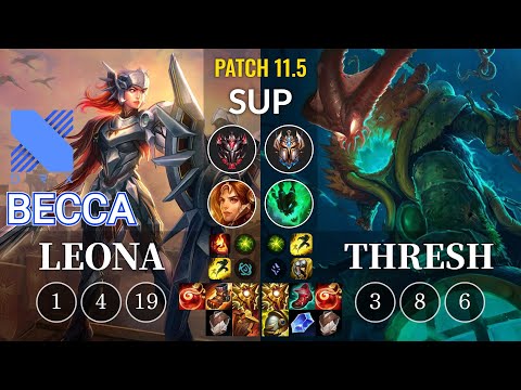 DRX Becca Leona vs Thresh Sup - KR Patch 11.5