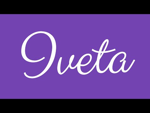 Learn how to Write the Name Iveta Signature Style in Cursive Writing