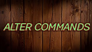How to Add,Rename,Modify the columns using ALTER COMMAND in SQL