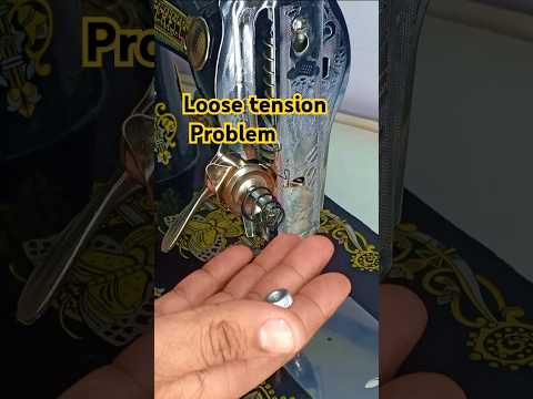 Loose tension problem. #sewingmachine #sewing #household #sewinghacks #tipsandtricks #tips