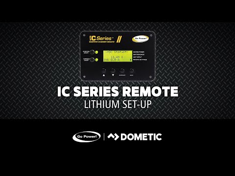 Go Power! How to set the Lithium Settings using an IC Series Remote