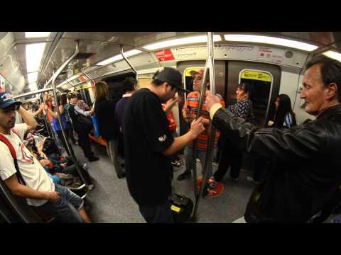 CRISTOFEBRIL-PAULOKO // freestyle metro linea 4 santiago chile.