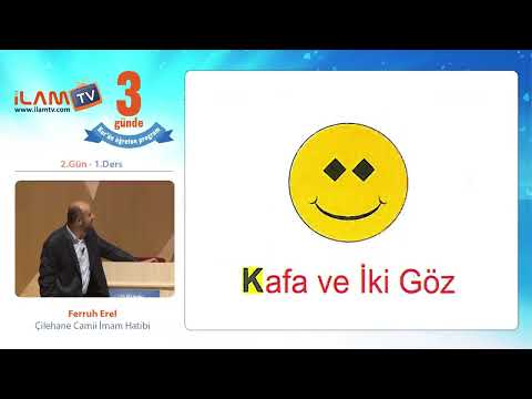 3 Günde Kur'an Öğreniyorum / 2. Gün 1. Ders