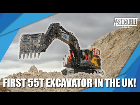 First EC550E excavator in the UK!