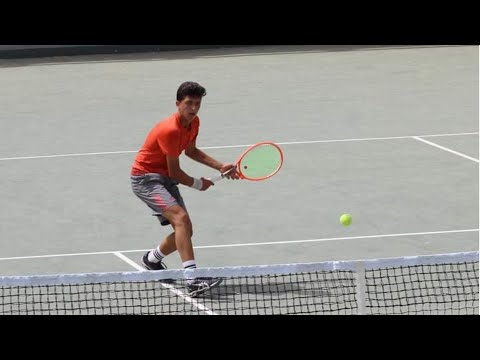 Mohammed Al Qotop During His Final Match In  ITF J5 in Lebanon Against Timofei Derepasko