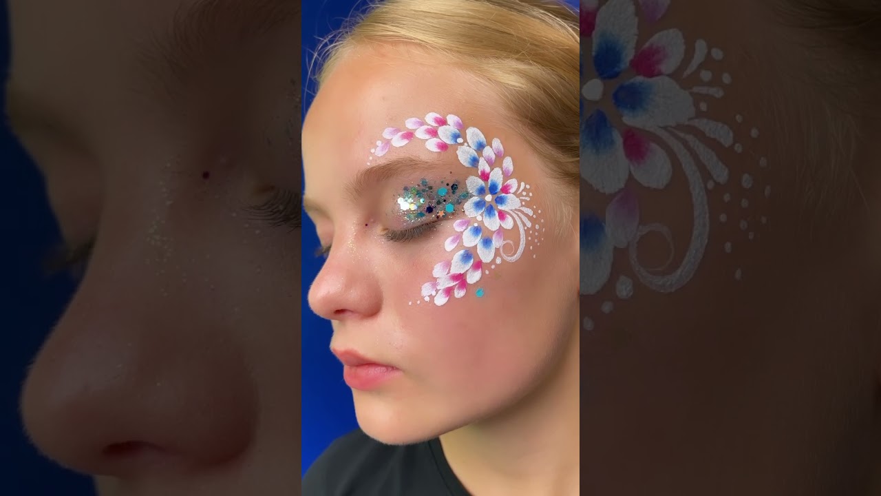 Flower creative makeup / face paint