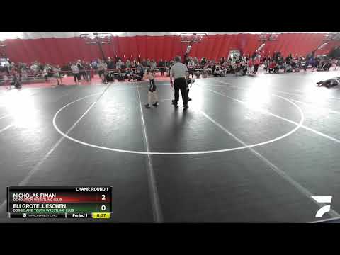 77 Lbs Champ. Round 1 - Nicholas Finan, Demolition Wrestling Club Vs Eli Grotelueschen, Dodgeland