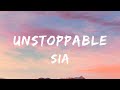Sia - Unstoppable (Lyrics) - Sza, Fuerza Regida, Nicki Minaj & Ice Spice With Aqua, Sza, Hardy,