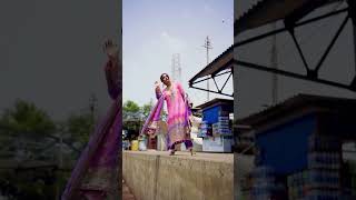 Pink & Purple Chiffon Embellished Suit - Video 1