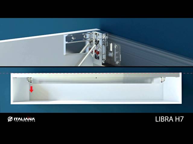Komplet zawieszek LIBRA H7 (szpilka Ø8, antracyt, 200 kg/para), Italiana Ferramenta