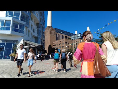 London Walk - 4K - Battersea Power Station to Sloane Square Chelsea
