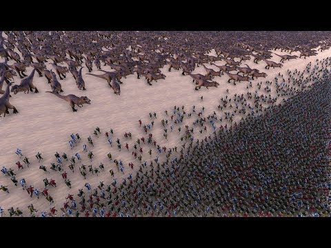 300 TREX vs 40000 FOOTMEN - Ultimate Epic Battle Simulator