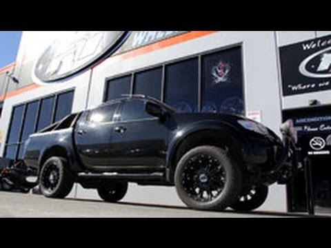 2013 Nissan Navara D40 17 inch custom rims KMC Addict wheels and BFG Tyres