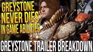 PARAGON GREYSTONE IN GAME ABILITIES "GREYSTONE NEVER DIES, LEAP" Greystone Trailer Breakdown