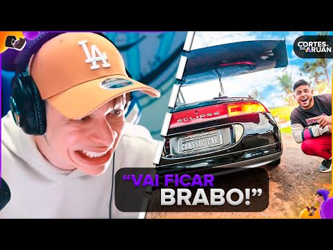 ARUAN REAGE: FIZ UM TUNING NO CARRO DO CONTEINER 😲 (RENATO GARCIA) - Cortes do Aruan