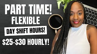 🙌🏾 FLEXIBLE DAY SHIFT HOURS! $25-$30 HOURLY & PART TIME! NEW WORK FROM HOME JOB 2024