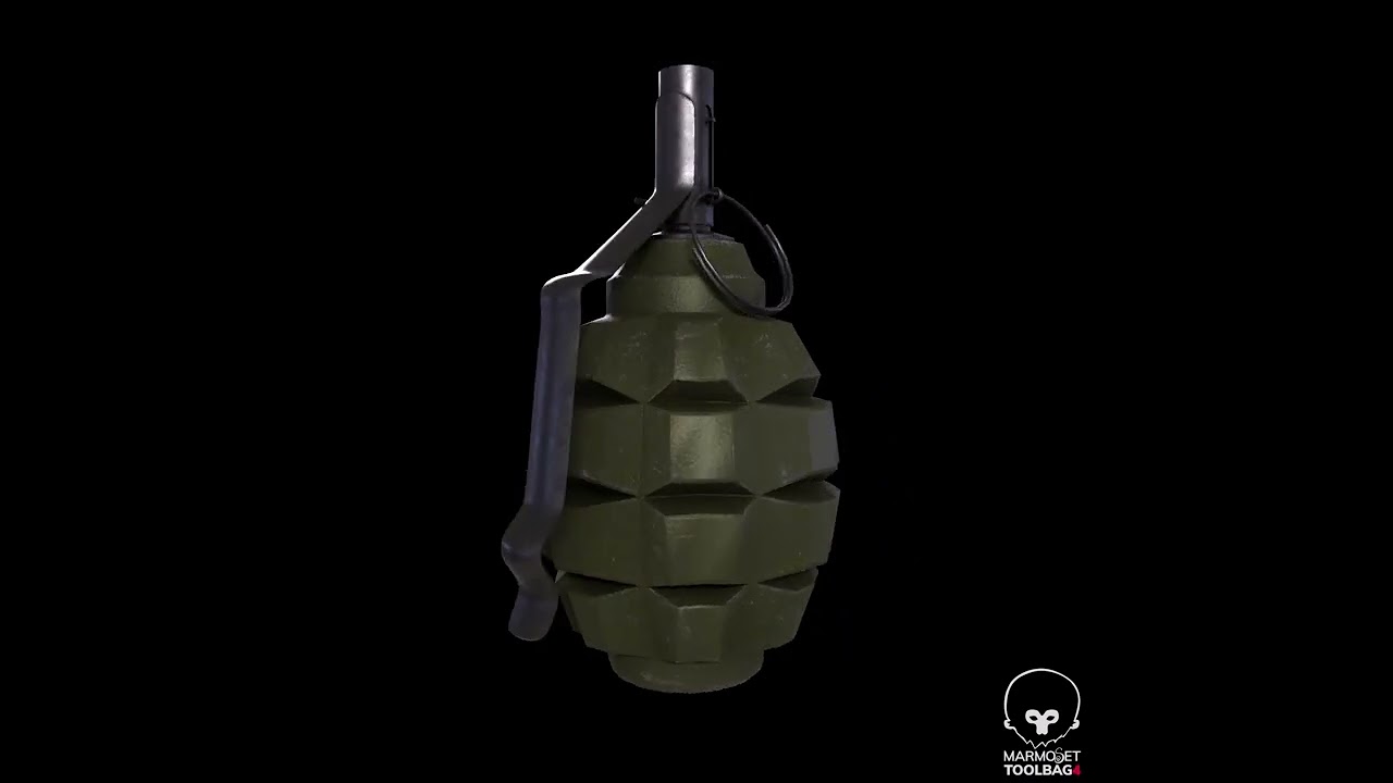 Grenade F-1 3D Model