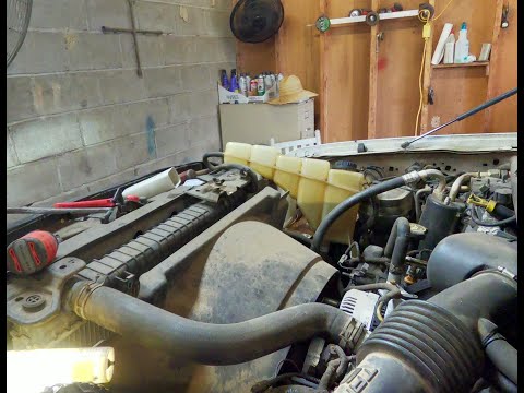 5.4 Liter engine oil pan removal in a 2000 Ford F250, without pulling the MOTOR