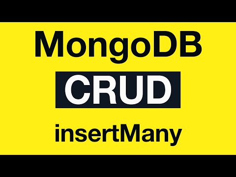 MongoDB CRUD Operations 07 insertMany