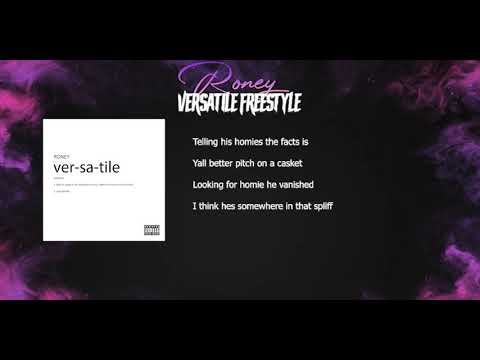 Roney - Versatile Freestyle (Lyrics Video)
