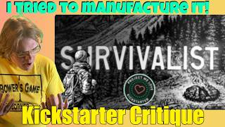 Survivalist: The Ultimate Game of Wilderness Survival  - Kickstarter Critique Review