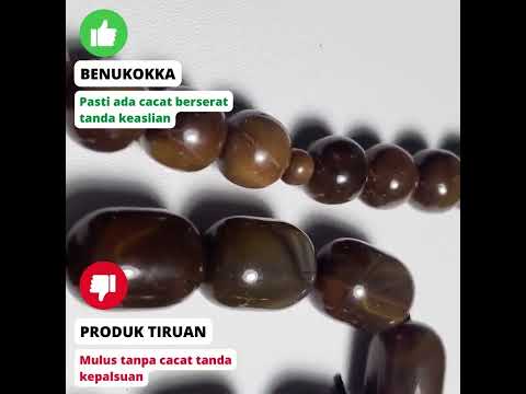 Cuplikan video tes gelang kokka asli vs palsu