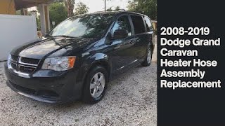 08-19 Dodge Grand Caravan SXT 3.6 V6 Heater Hose assembly Repair replace, Coolant Leak Fixed!