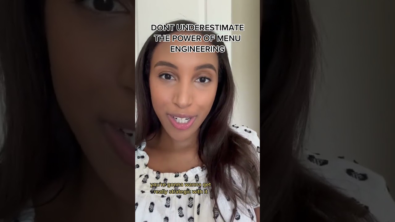 Menu Engineering Is Powerful