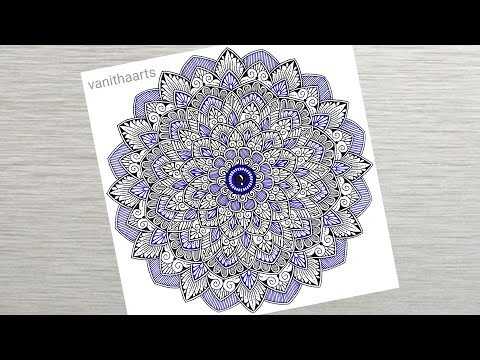 Colorful Mandala Art Using Spirograph Technique Step by Step Tutorial vanithaarts geometricalart