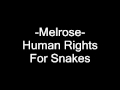 Melrose - Human Rights For Snakes.wmv
