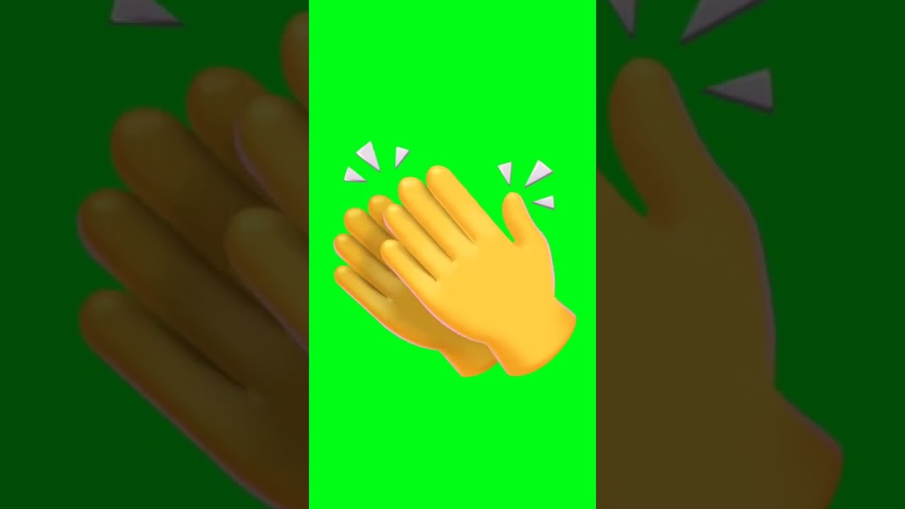 hand/ claps Icon Green screen effects #shorts