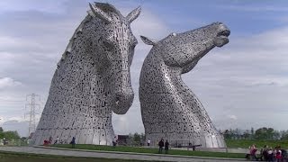 preview picture of video 'The Kelpies - Scotland's newest visitor attraction.'