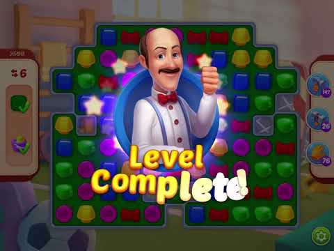 Homescapes Level 3598 With No Boosters - Wonders of the World: Triumphal Arch - Bonus Scene