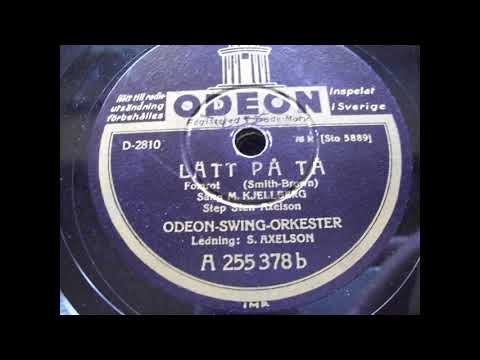 Odeon Swing Orkester Ltg. Sten Axelson Stockholm 1936
