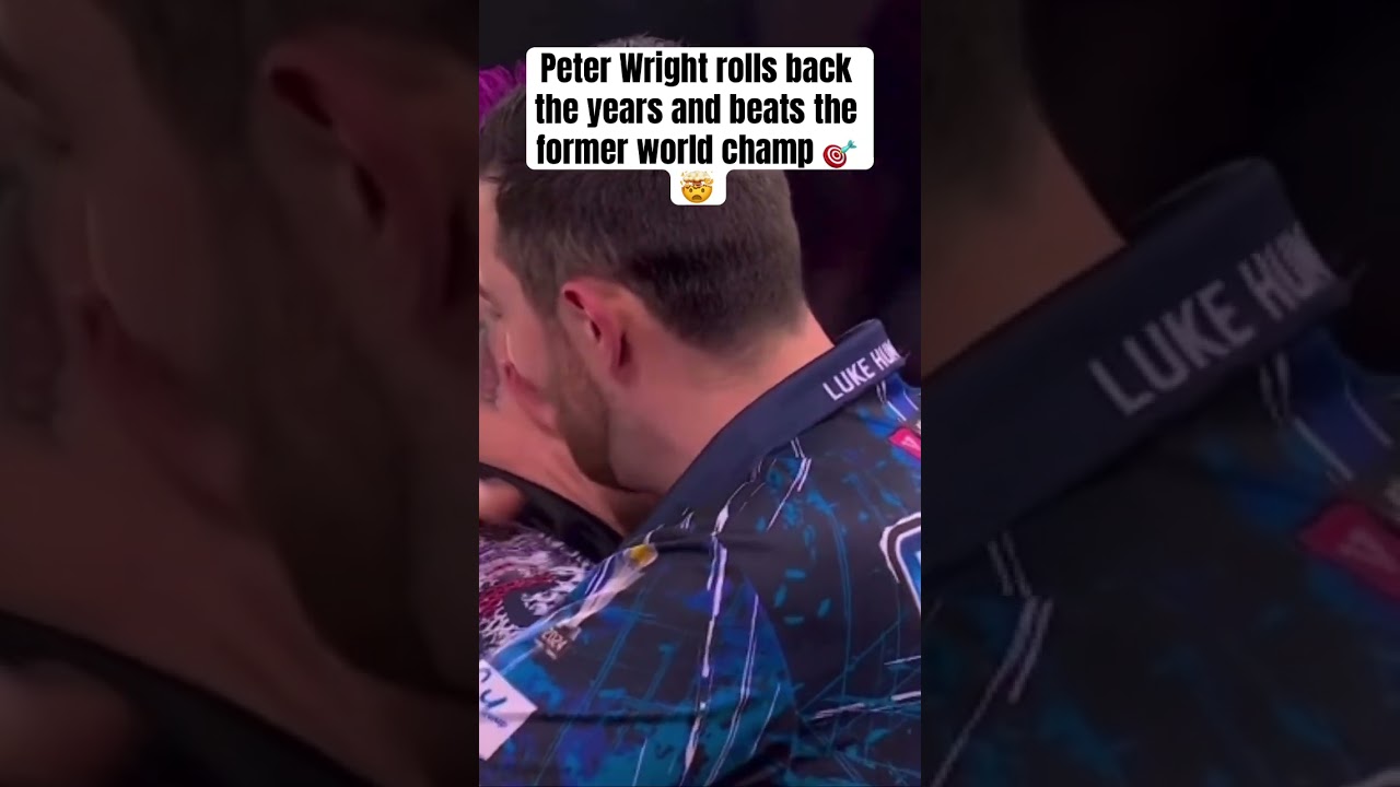 Peter Wright Knocks out Luke Humphries 🎯🤯 #peterwright #lukehumphries #worldchampionship #darts