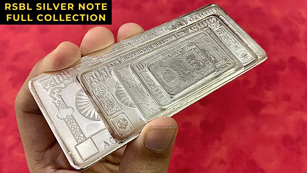 RSBL 5 Gram Silver Note Review - 5, 10, 20, 50, 100 Gram Silver Note Collection | Indian Bullionaire