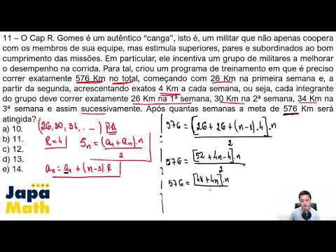 Prova EsPCEx Resolvida(2021) - Matemática - Progressão Aritmética