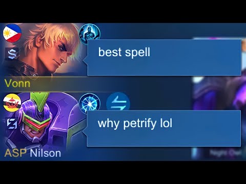 GUSION PETRIFY = NO ESCAPE!! THE BEST SPELL FOR GUSION SIDELANE?