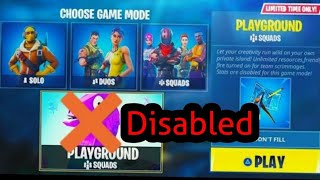 Playground Mode Fortnite Custom Games Removed म फ त - playground mode removed temporary problems fortnite battle royale