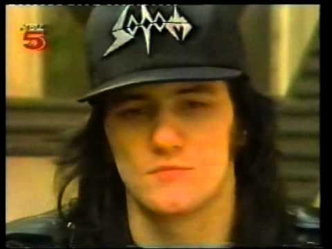 Sodom - Rare Interview with Tom Angel Ripper on German TV Tele 5 , 1988