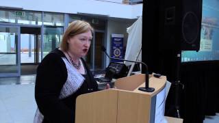 Chair Prof Nic Bourne / Keynote Edwina Hart Minister / Martin Murphy TEL