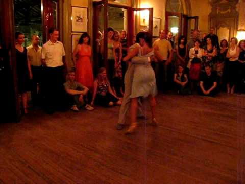  Octavio Fernandez  and  Samantha Dispari  are  dancing  to  the  tango  "  La Bruja  "