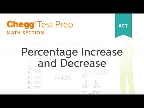 Act Math Percentage Increase And Decrease Chegg Test Prep