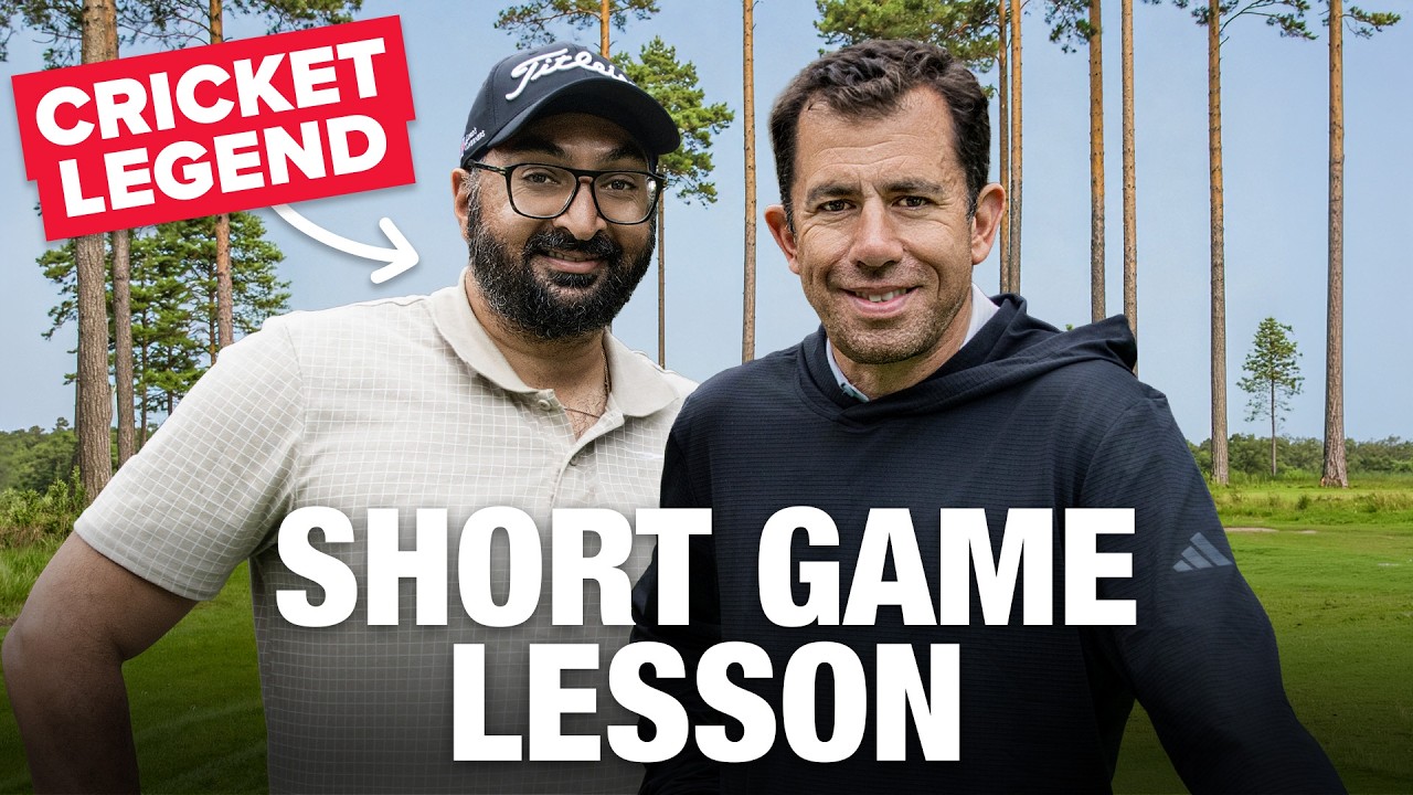 From cricket to golf: Monty Panesar’s first ever lesson