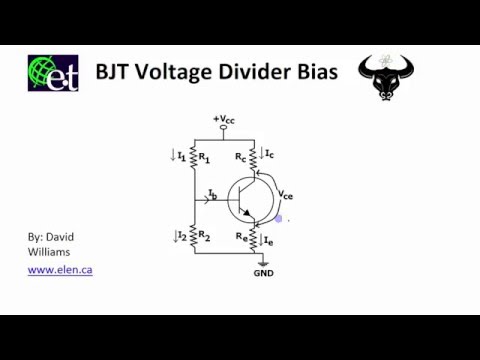 BJT - Voltage Divider Bias Circuit