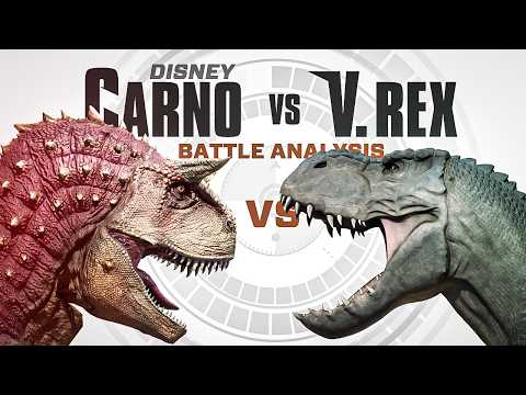 Disney Carno vs V. rex | Battle Faceoff In-Depth Analysis