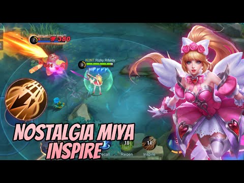 NOSTALGIA MIYA WITH INSPIRE INSANE ATTACK SPEED - Build Top 1 Global Miya ~ MLBB