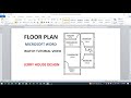 How To Make Floor Plan In Laptop Using Microsoft Word Floor Plan Floor Plan Tutorial