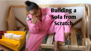 HOW I BUILD MY SOFA FROM SCRATCH //(DIY sofa build
